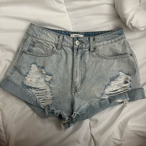 denim shorts